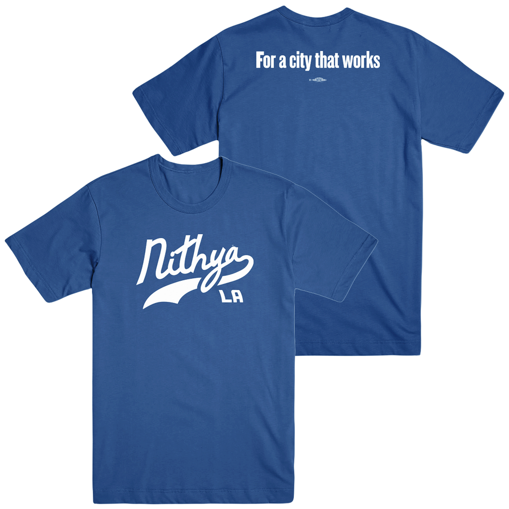 Nithya For Mayor T-Shirt (Blue)