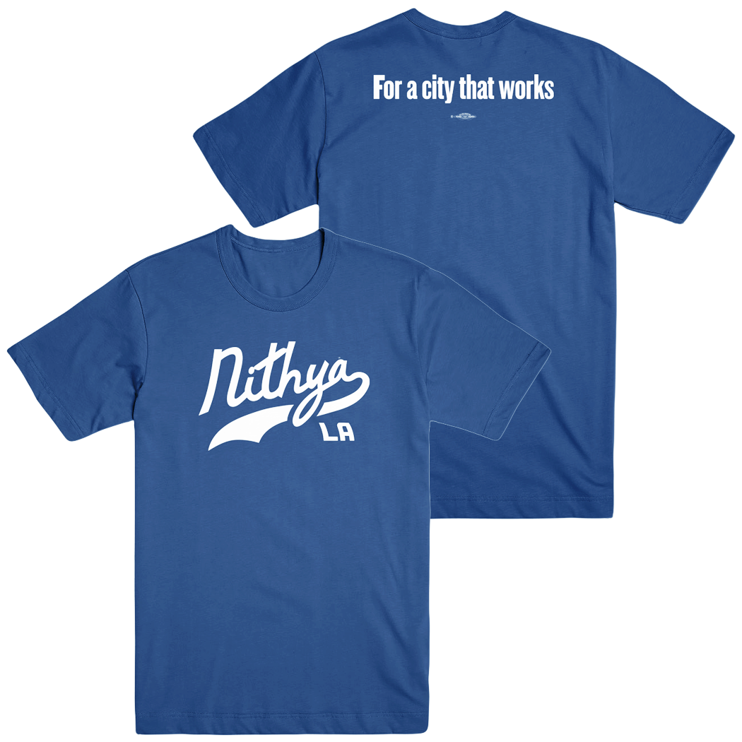 Nithya For Mayor T-Shirt (Blue)
